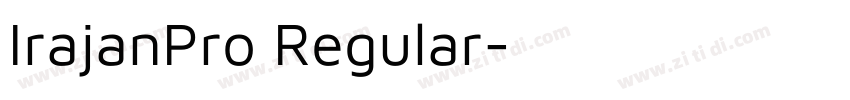 IrajanPro Regular字体转换